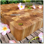 Cutting board BUTCHER BLOCK RECTANGLE 50x40x6cm +/- 8kg talenan kayu jati Jepara